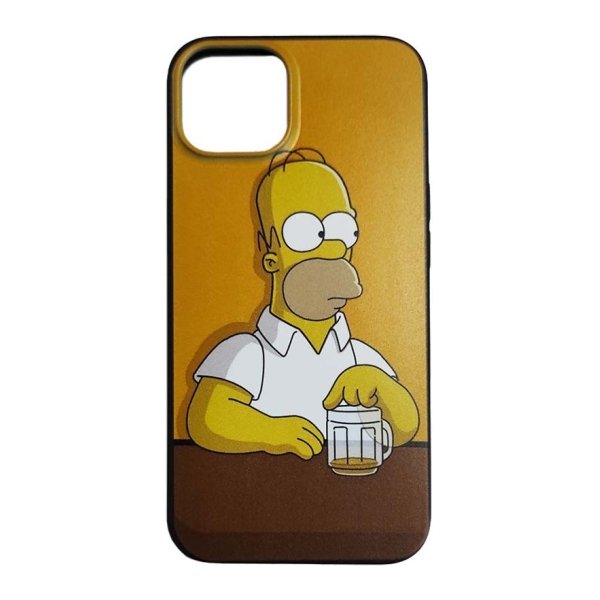 Capa de Silicone iPhone 13 Homer Beer