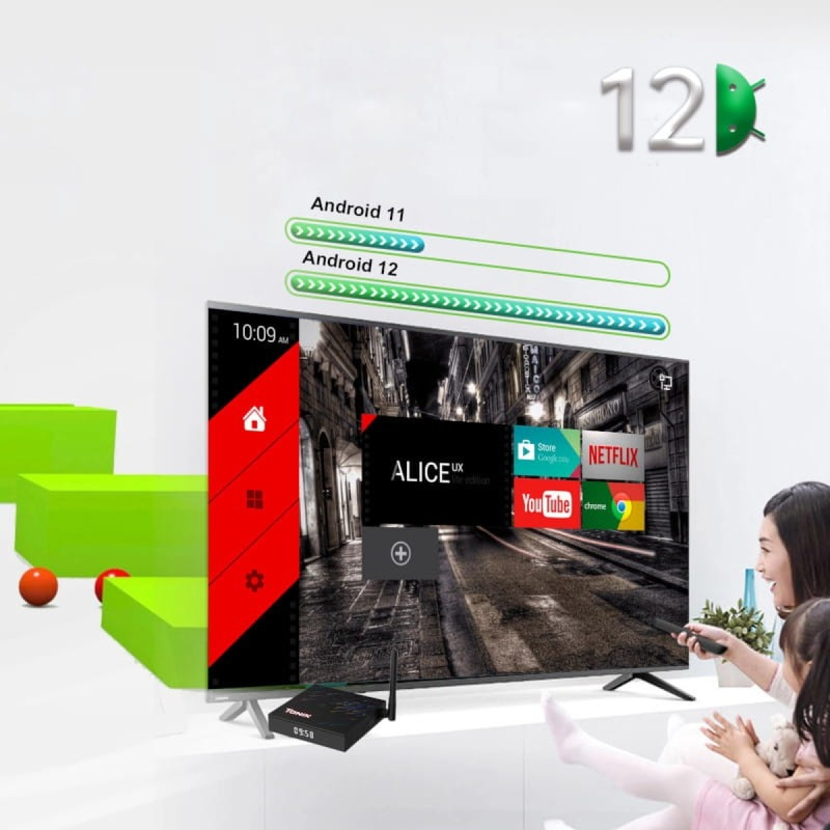 Tanix TX68 H618 4GB/64GB Android 12 – Android TV