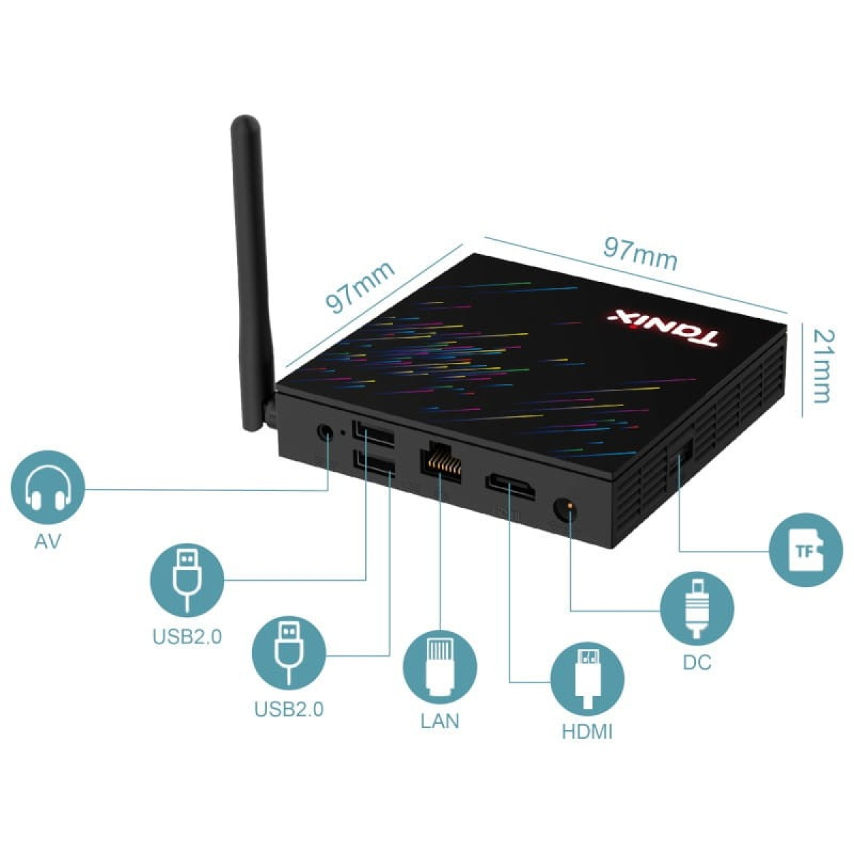 Tanix TX68 H618 4GB/64GB Android 12 – Android TV