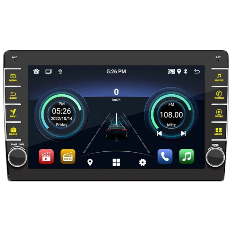 Auto-rádio 2 DIN S-9089 1GB/16GB GPS Android 10.1 9 polegadas HD