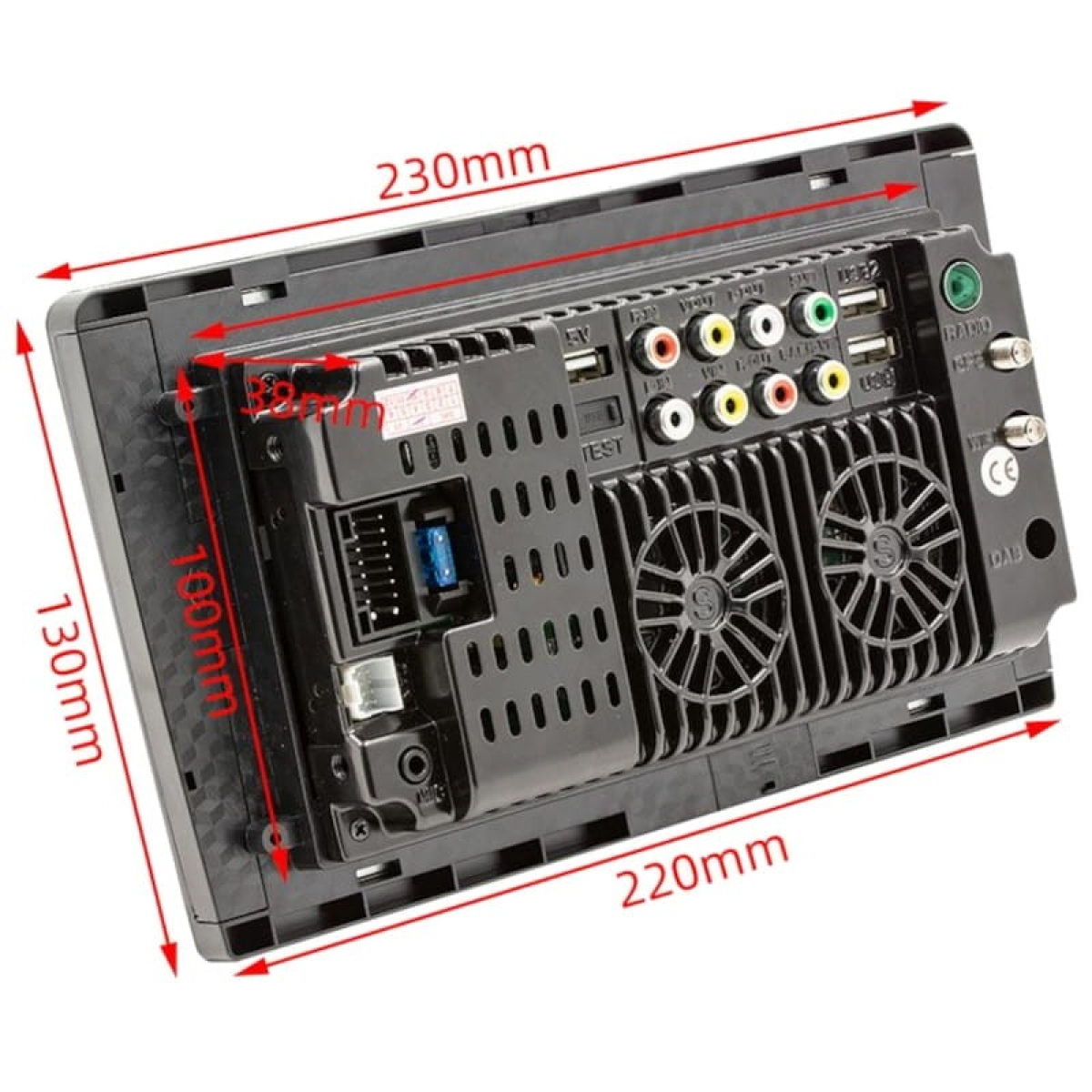 Auto-rádio 2 DIN S-9089 1GB/16GB GPS Android 10.1 9 polegadas HD