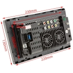 Auto-rádio 2 DIN S-9089 1GB/16GB GPS Android 10.1 9 polegadas HD