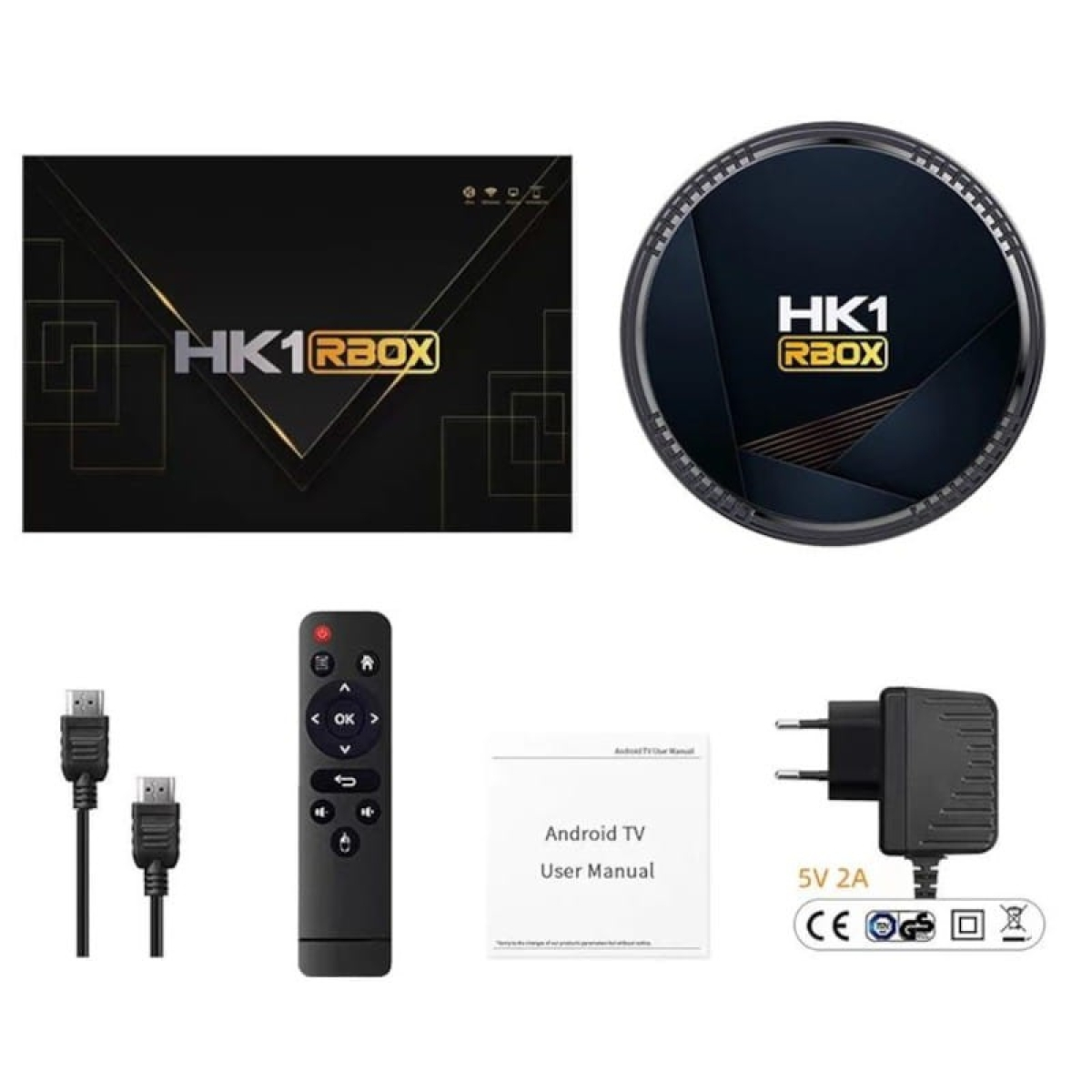HK1 RBox H8 2GB/16GB Wifi 6 Bluetooth Android 12 – Android TV