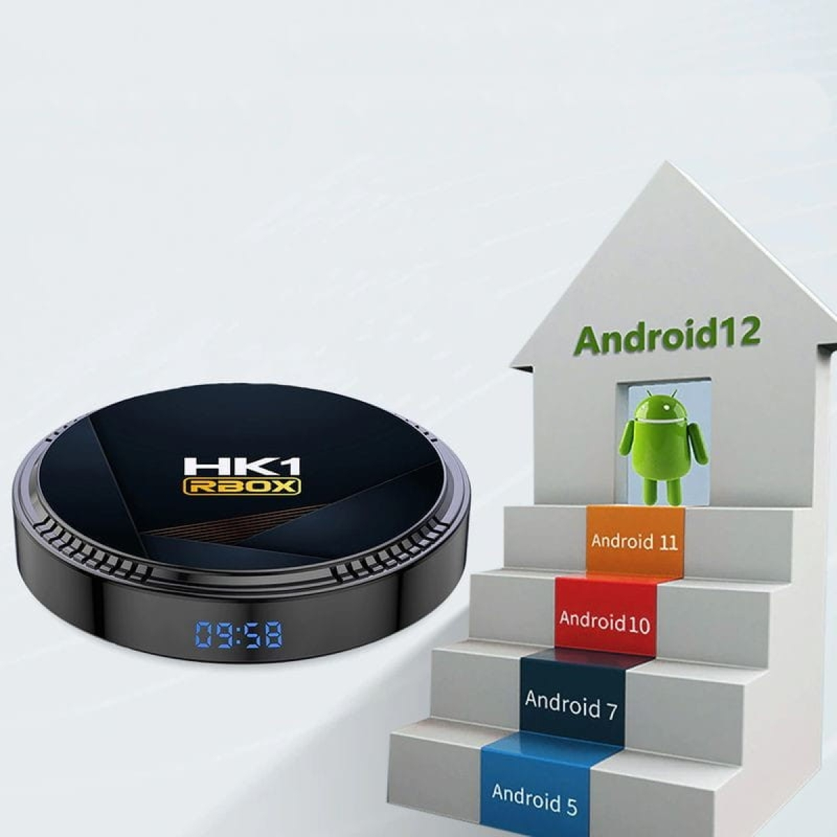 HK1 RBox H8 2GB/16GB Wifi 6 Bluetooth Android 12 – Android TV