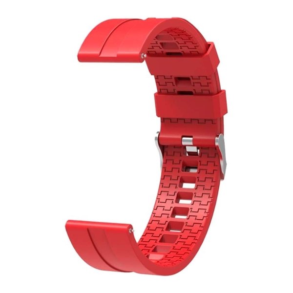 Pulseira Universal Silicone 22mm Vermelha para Smartwatch Xiaomi/Amazfit/Samsung/Huawei/Realme/Ticwatch