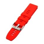 Pulseira Universal Silicone 22mm Vermelha para Smartwatch Xiaomi/Amazfit/Samsung/Huawei/Realme/Ticwatch