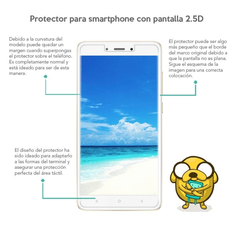 Película de vidro temperado Oukitel WP5 / WP5 Pro