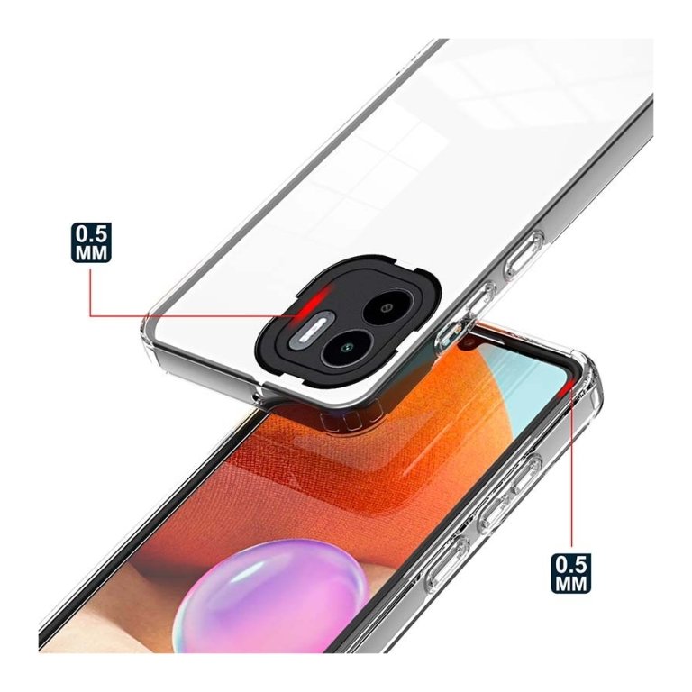 Capa de Silicone Xiaomi Redmi A1 / Redmi A2 com Bumper