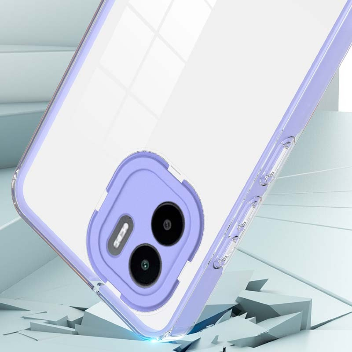 Capa de Silicone Xiaomi Redmi A1 / Redmi A2 com Bumper