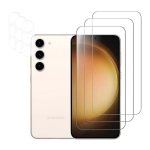 Pack de Acessórios Samsung Galaxy S23 com 3 Película de Ecrã + 3 Película de vidro para Câmara
