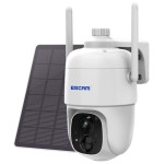 Câmara de vigilância IP Escam G24 3M Wifi Painel solar