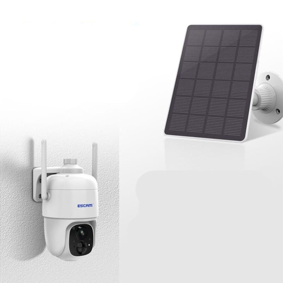 Câmara de vigilância IP Escam G24 3M Wifi Painel solar