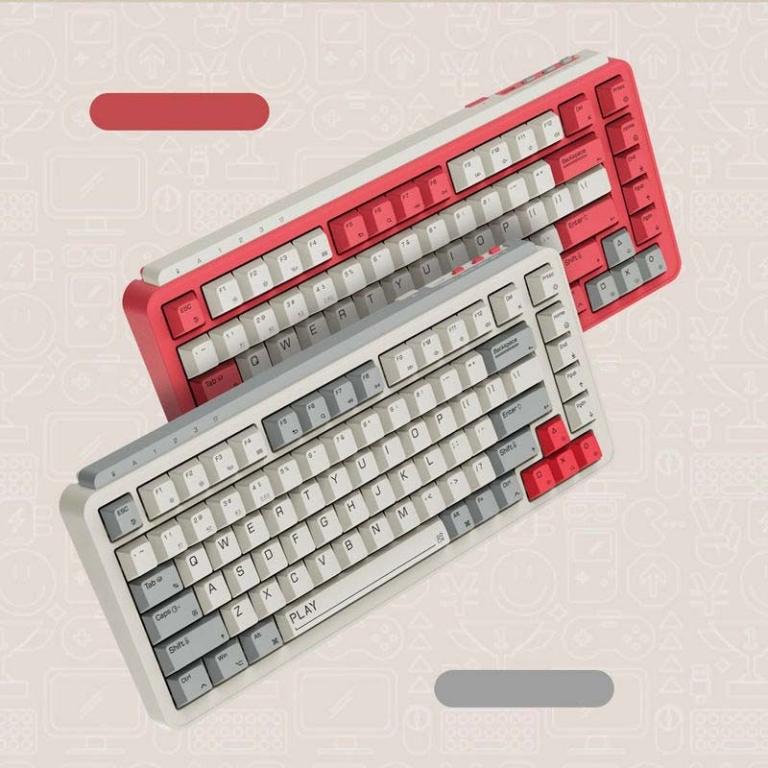 Teclado Mecânico MIIIW ART Series Z830 Switch Amarelo