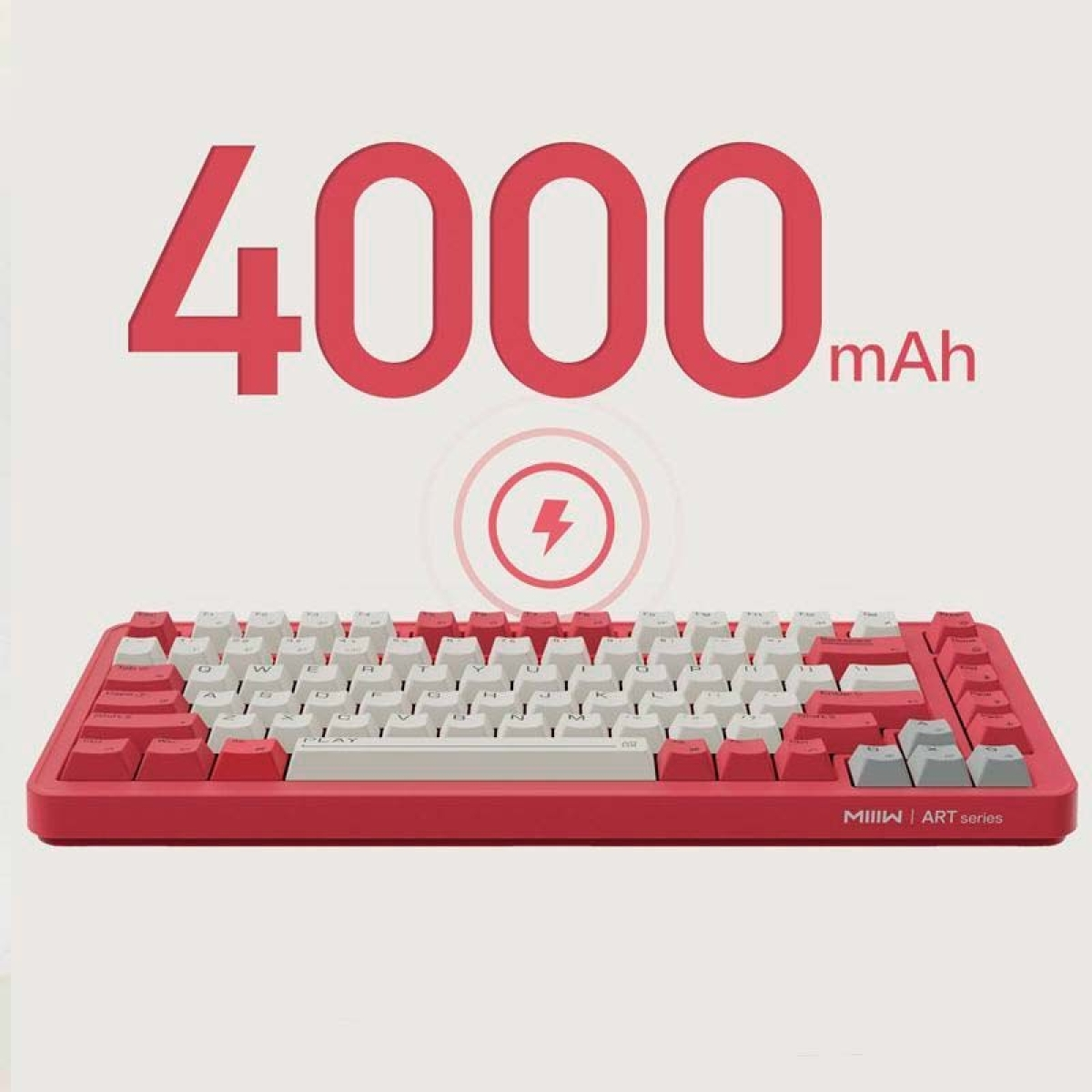 Teclado Mecânico MIIIW ART Series Z830 Switch Amarelo