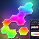 Luzes LED Hexagonais RGB com Bluetooth