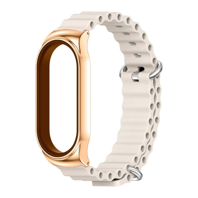 Pulseira Xiaomi Mi Smart Band 6 / Mi Band 5 / Amazfit Band 5 Wave Bege