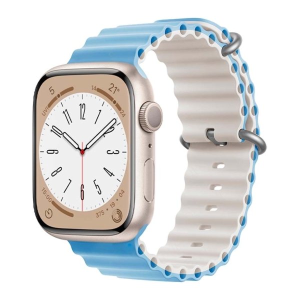 Pulseira Apple Watch 38/40/41mm Wave Céu+Branco Estrela