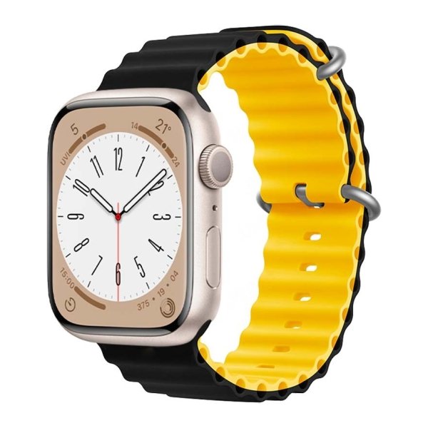 Pulseira Apple Watch 42/44/45/49mm Wave/Amarelo