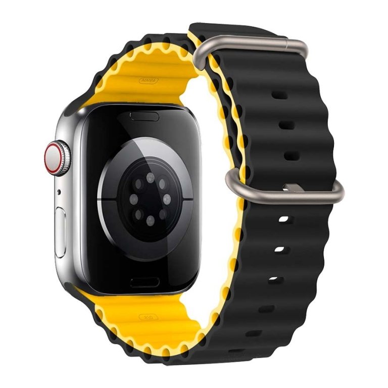 Pulseira Apple Watch 42/44/45/49mm Wave/Amarelo