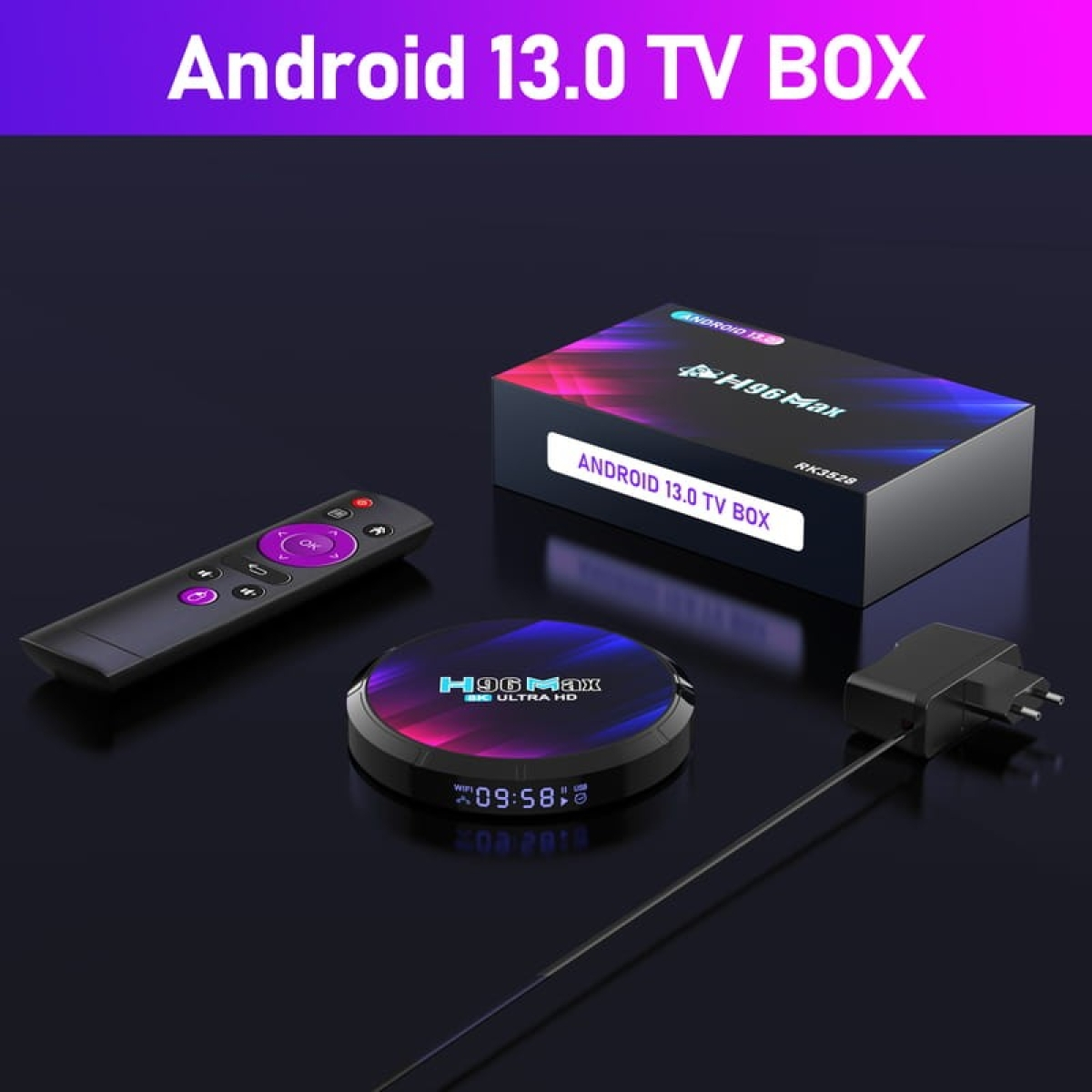 H96 MAX RK3528 2GB/16GB Android 13 – Android TV