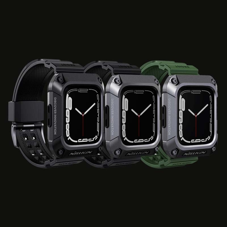 Nillkin Caixa+Pulseira DynaGuard Apple Watch 45mm+Verde – Compatível com Apple Watch 7/8