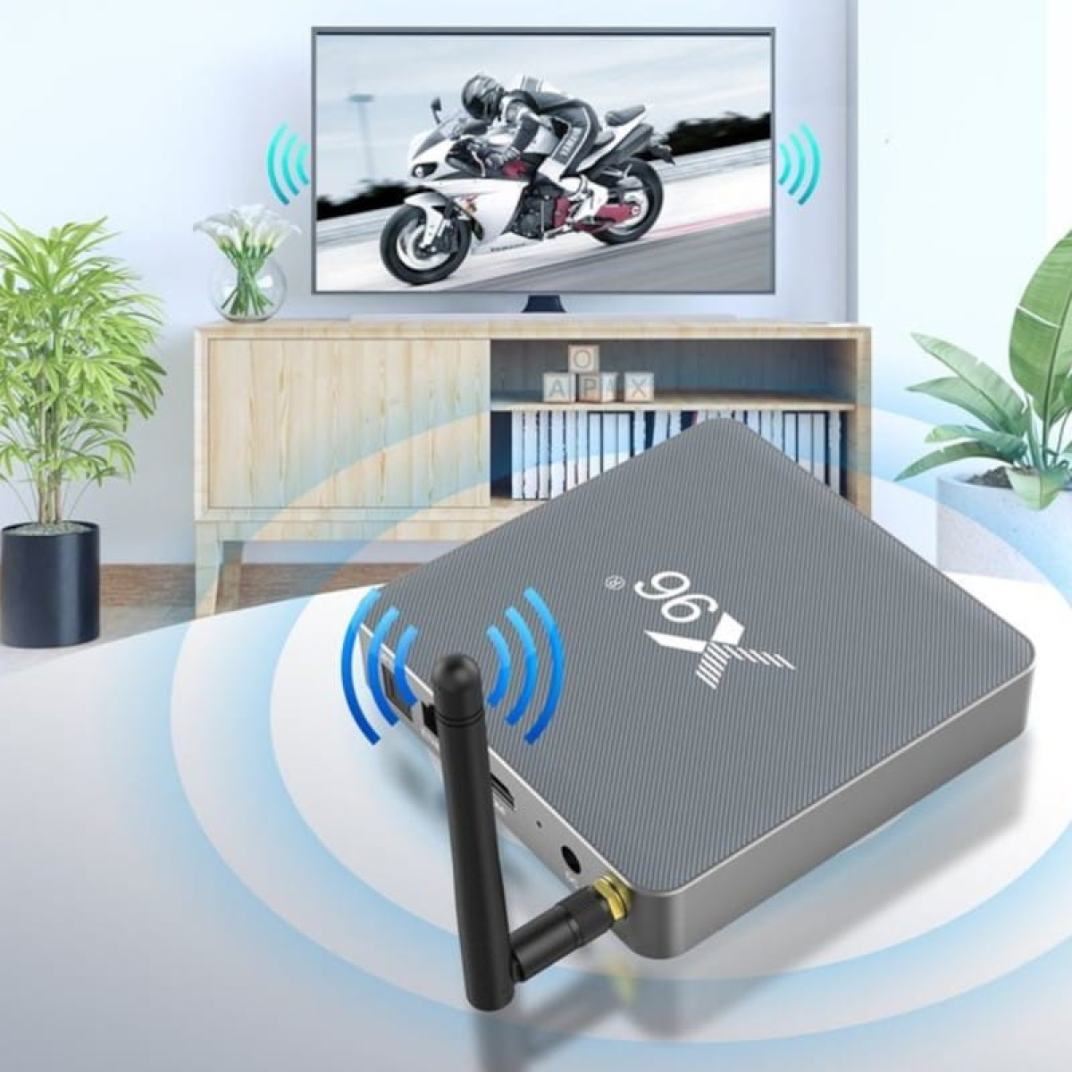X96 X6 RK3566 8GB/64GB Dual Wifi Bluetooth Controle por Voz Android 11 – Android TV