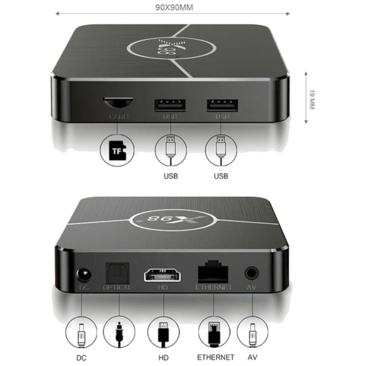 X98 Plus S905W2 2 GB/16GB Dual Wifi Bluetooth Android 11 – Android TV