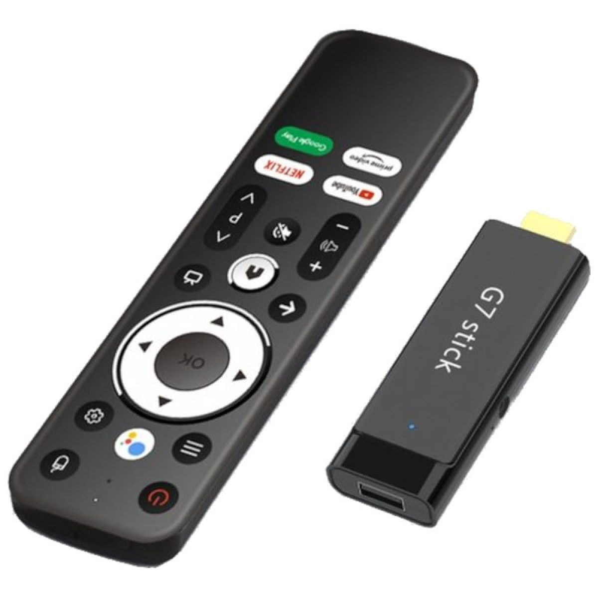 G7 Stick S905Y4 2GB/16GB Dual Wifi Controle de Voz Android 11 – Android TV