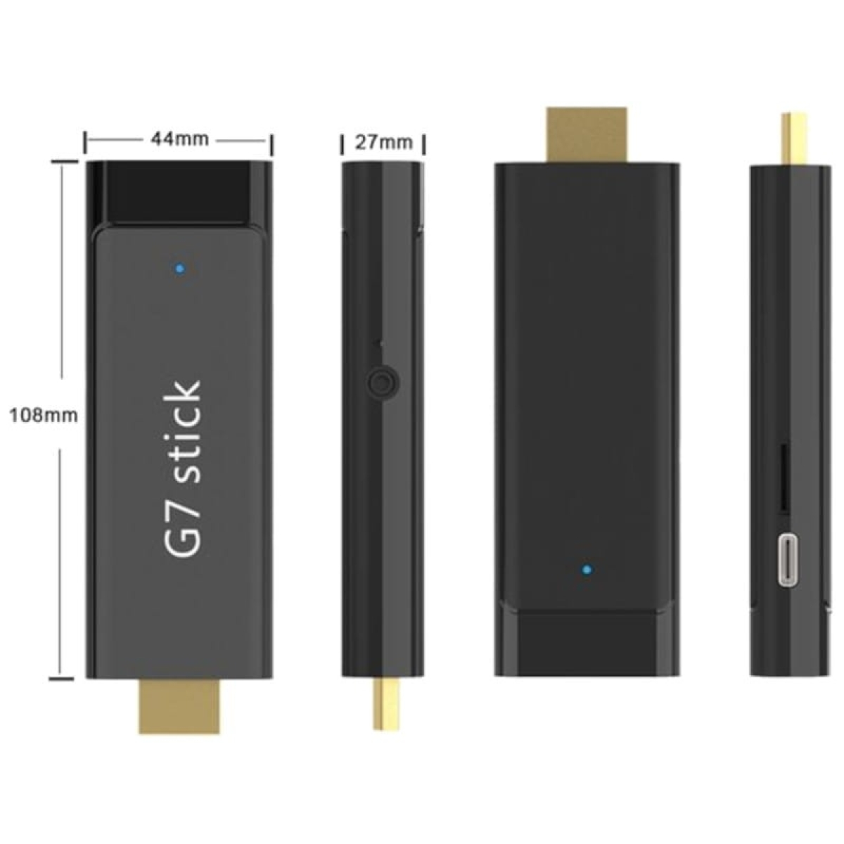 G7 Stick S905Y4 2GB/16GB Dual Wifi Controle de Voz Android 11 – Android TV