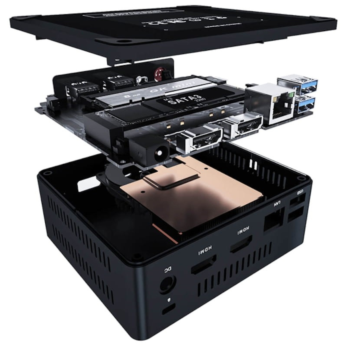 Beelink GKmini Intel J4125 8GB/128GB SSD/W10 – Mini PC