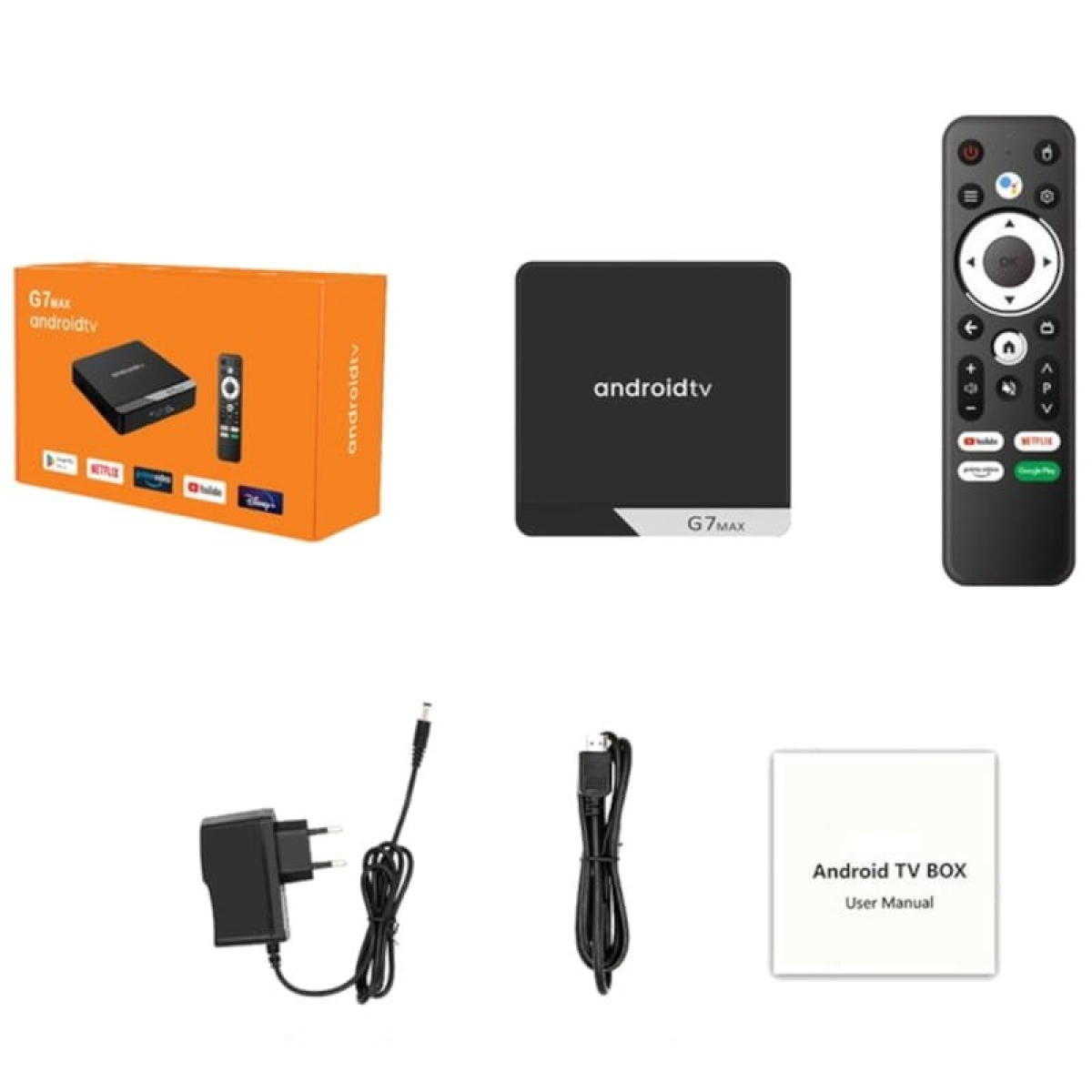 G7 Max S905X4 4 GB/32GB Dual Wifi Controle de Voz Android 11 – Android TV