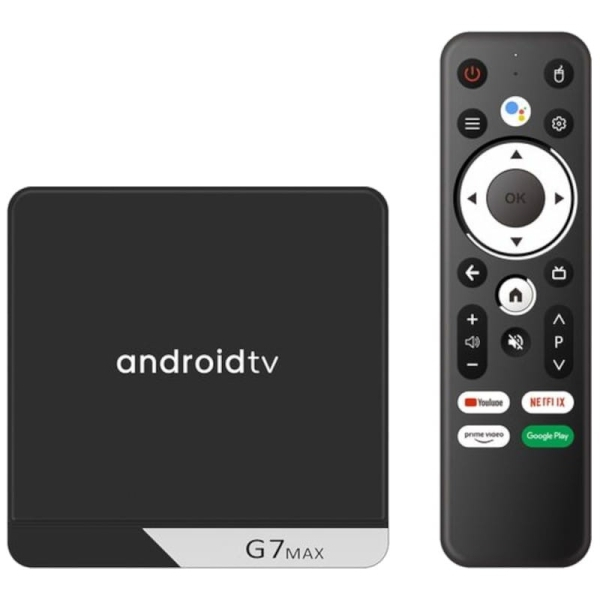 G7 Max S905X4 4GB/64GB Dual Wifi Controle de Voz Android 11 – Android TV