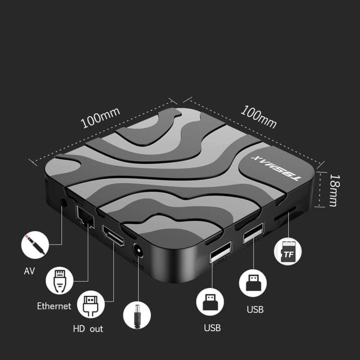 T95 Max H618 1 GB/8GB Dual Wifi Bluetooth Android 12 – Android TV