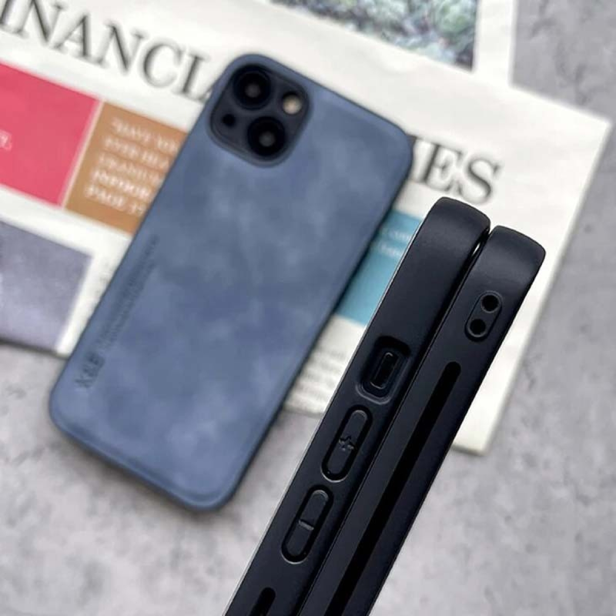 Capa em pele sintética iPhone 14 Plus Magnetic Luxury