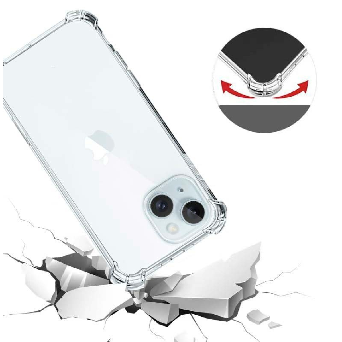 Capa de Silicone Reinforced iPhone 15 Plus