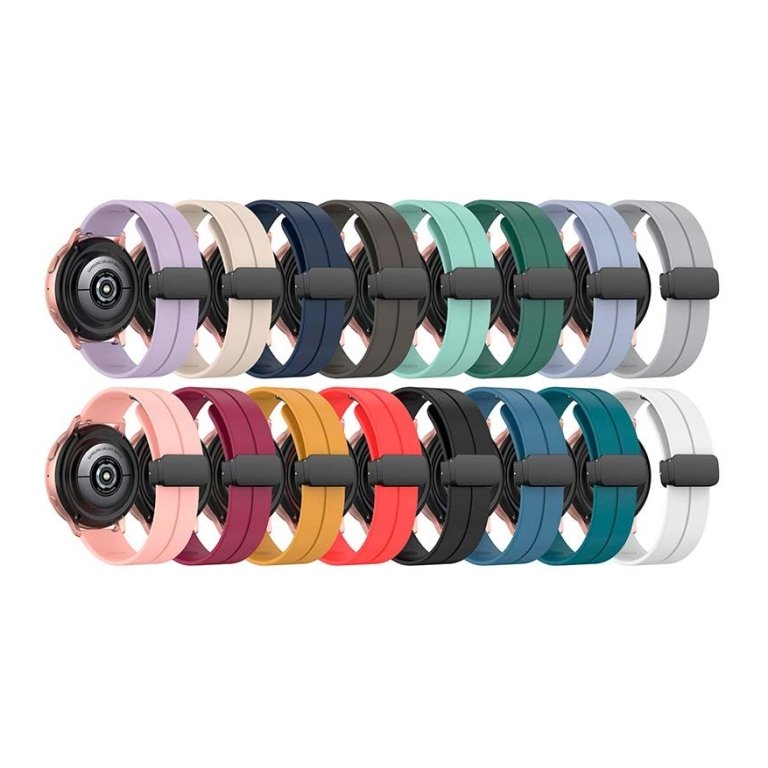 Pulseira Universal Fecho Magnético 22mm para Smartwatch Xiaomi/Amazfit/Samsung/Huawei/Realme/Ticwatch