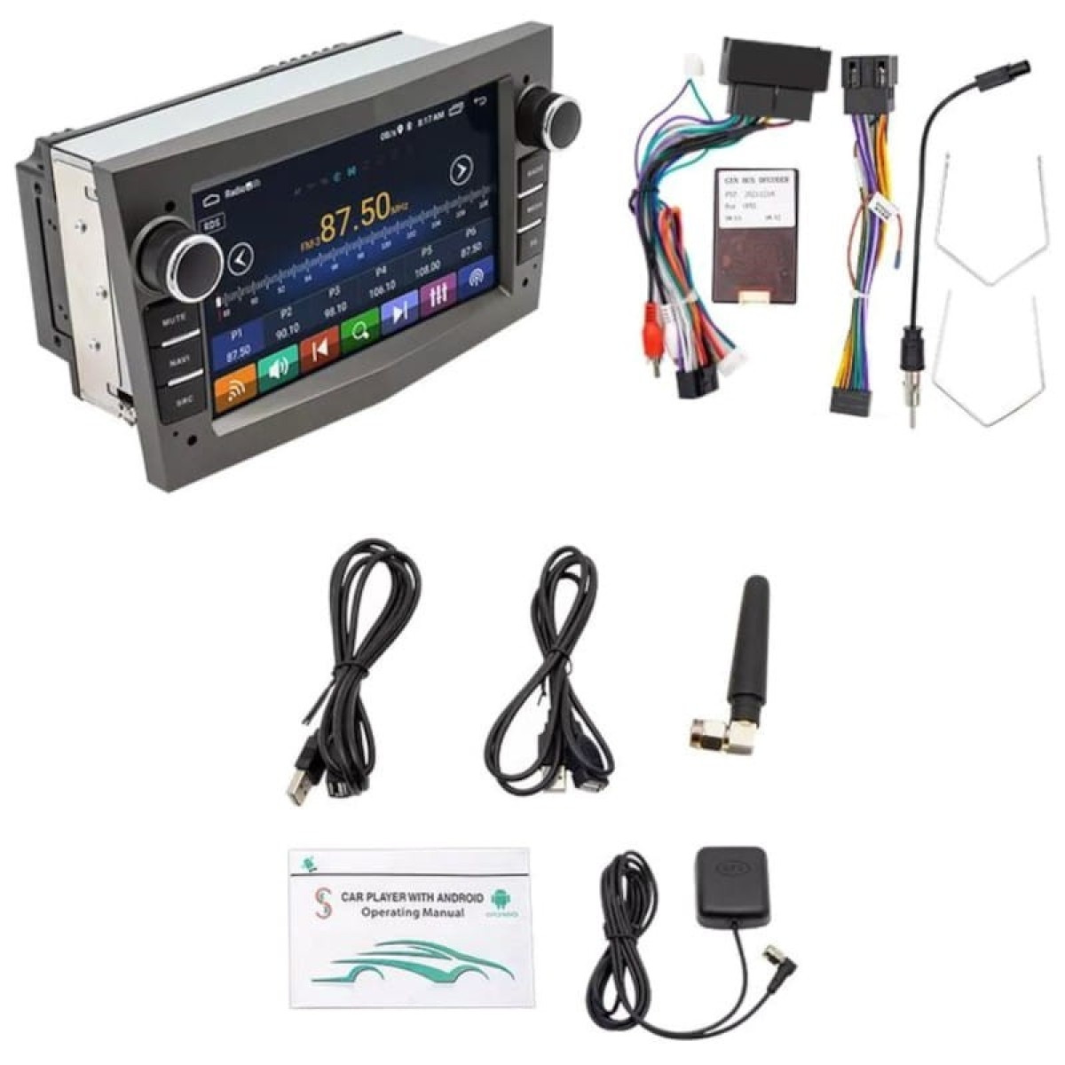 Autorrádio 2 DIN S-OB7A 2GB/32GB Opel Carplay Android Auto