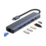 Hub 2210 6 em 1 USB Tipo C para USB 3.2/HDMI/USB Tipo C