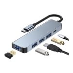 Hub USB 2301T 5 em 1 USB Tipo C+USB 3.0
