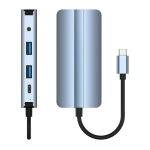 Hub USB BYL-2105 8 em 1 USB-C /USB 3.0+2.0+USB Tipo C+VGA+HDMI+microSD+TF