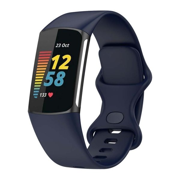 Pulseira de Silicone Fitbit Charge 5 / Charge 6 Escuro