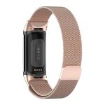 Pulseira Milanesa Magnética Fitbit Charge 5 / Charge 6 Champanhe