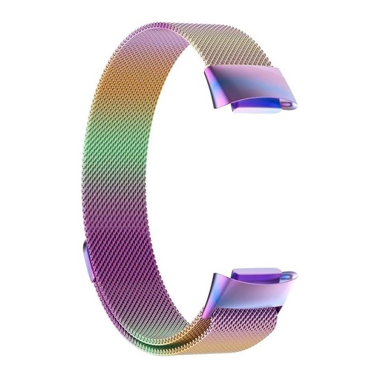 Pulseira Milanesa Magnética Fitbit Charge 5 / Charge 6 Multicolorida