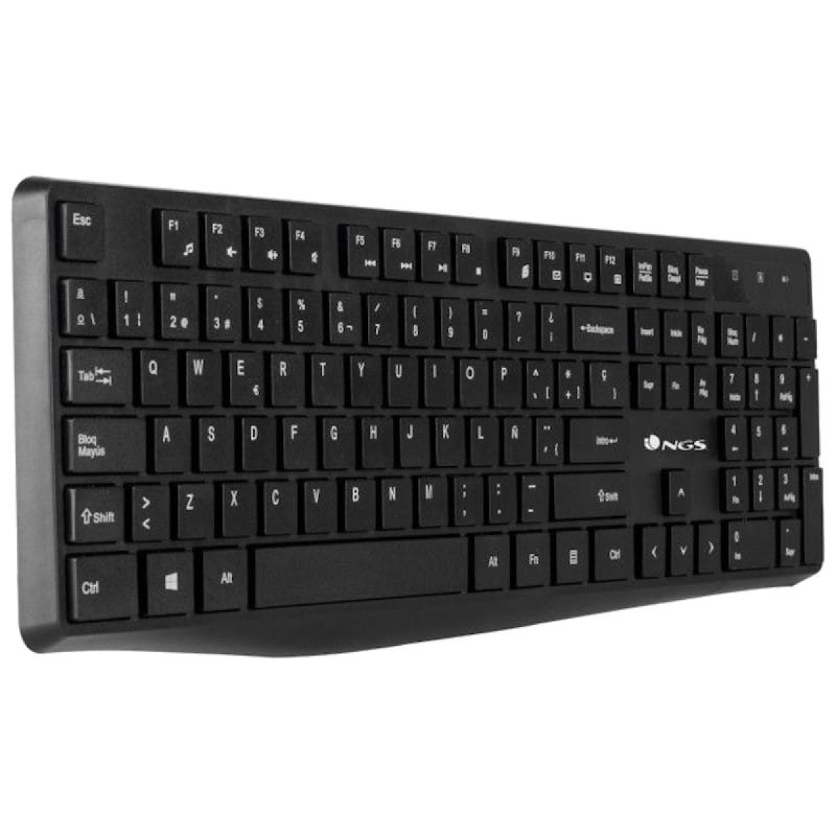 Teclado sem fio NGS Allure + kit de Rato