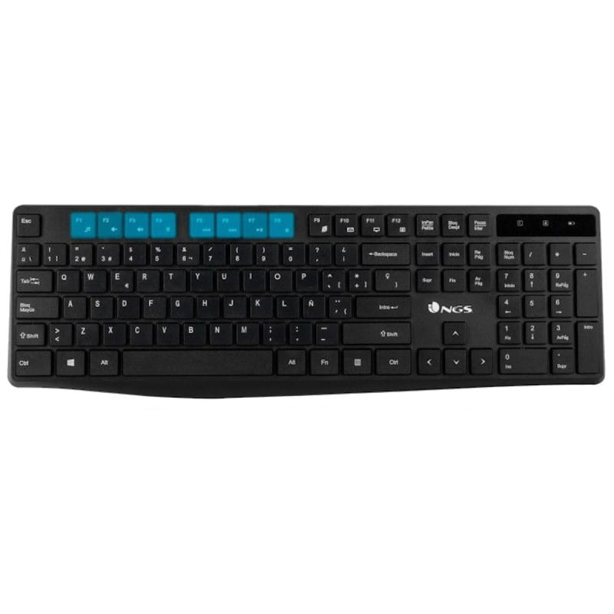 Teclado sem fio NGS Allure + kit de Rato