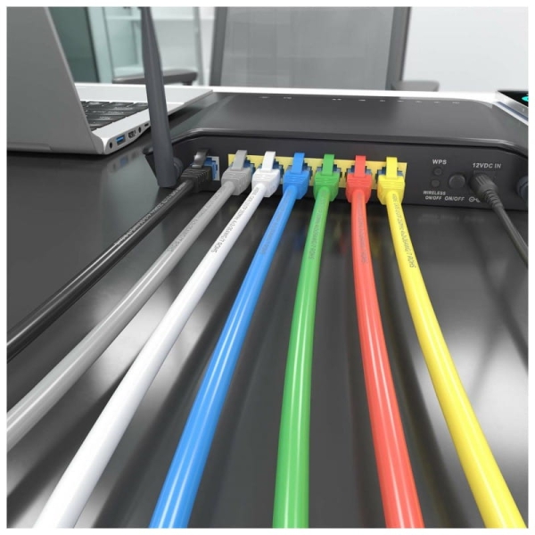 Cabo de rede RJ45 Cat6 UTP UTP CCA AWG26 até 1000 Mbps 3 mts Aisens A135-0778