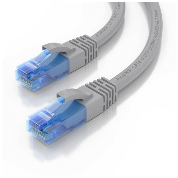 Cabo de rede RJ45 Cat6 UTP UTP CCA AWG26 até 1000 Mbps 5 mts Aisens A135-0780