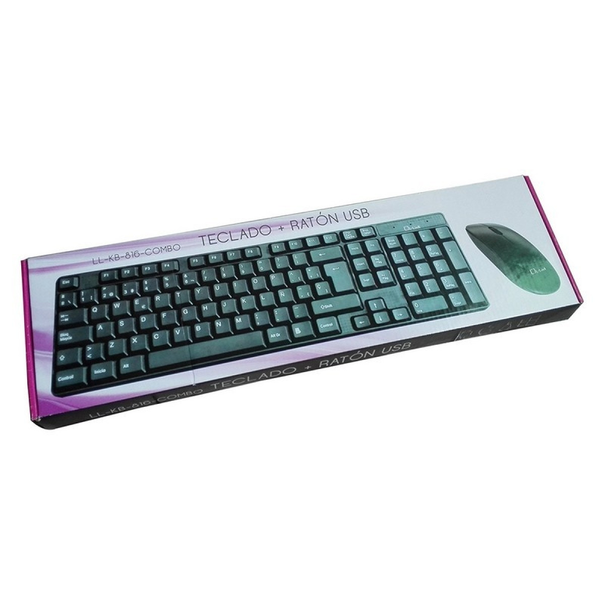 Teclado De Membrana + Rato USB L-Link LL-KB-816 – 800 DPI