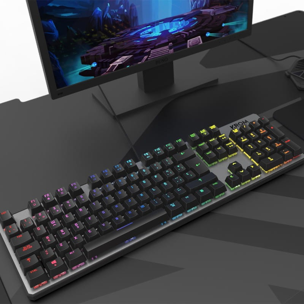 Teclado Mecânico para jogos Krom Kernel RGB Switch