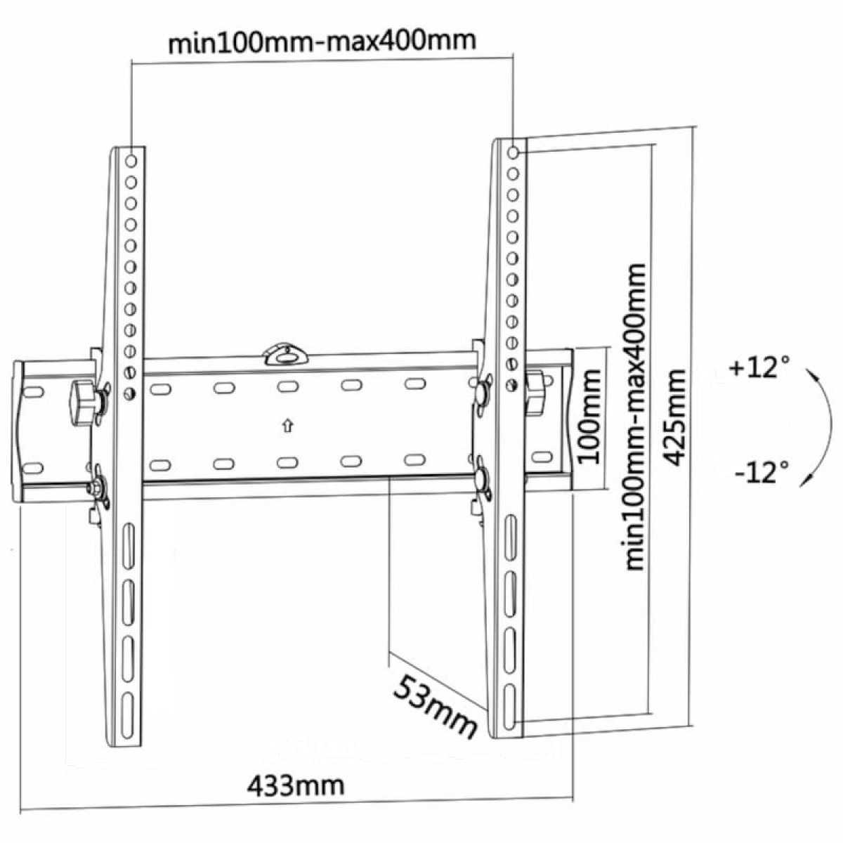 Aisens WT55T-015 Fixo 32″ VESA 400×400 mm – Suporte para TV